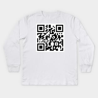 Did You Just Scan Me? QR Code Kids Long Sleeve T-Shirt